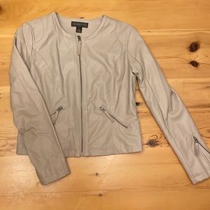 Bagatelle Light Grey Perforated Faux leather